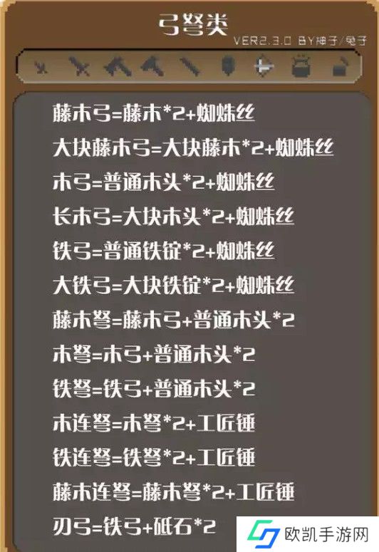 锻冶屋英雄谭合成表大全 锻冶屋英雄谭合成表一览